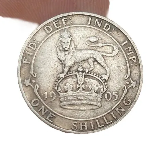Scarce Edward VII shilling 1905