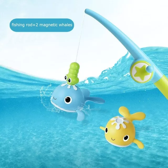 PLASTIC FISHING ROD Bath Toy Baby Tub Toys For Toddlers Kids