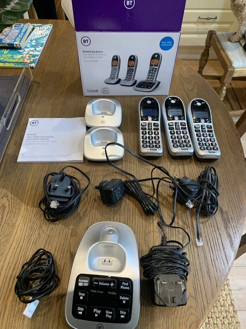 BT4600 Trio Big Button Digital Cordless Home Phone With Answer Phone B59