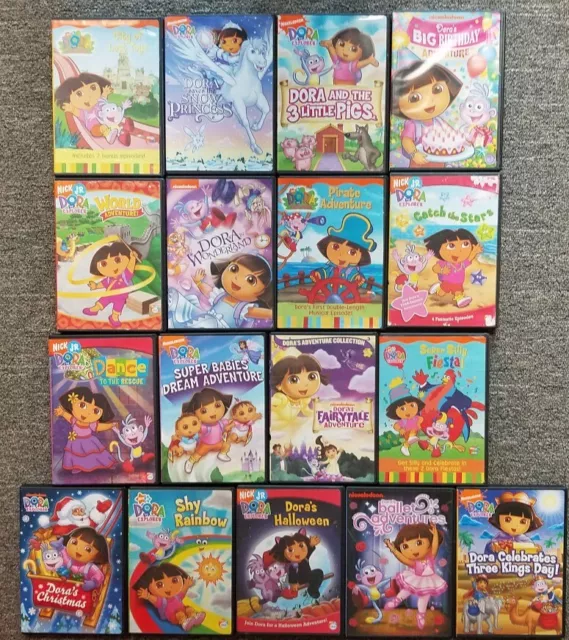 NICKELODEON NICK JR Dora the Explorer Cartoon Dora Adventures DVD lot ...