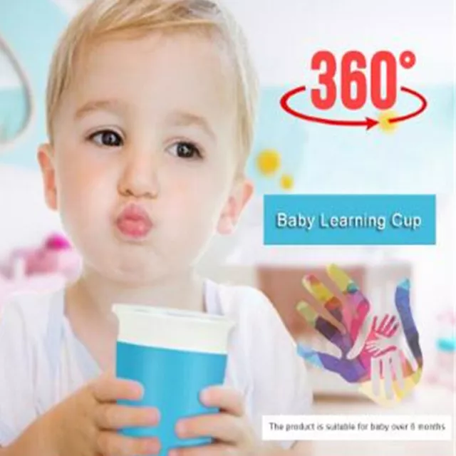 360 Degree Can Be Rotated Magic Cup Baby Learning Drinking Cup LeakProof CLN
