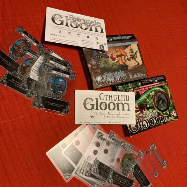 Fairytale Gloom + Cthulhu Gloom Card Game Set