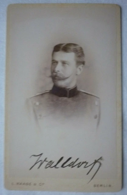CdV Preussische KRIEGSAKADEMIE BERLIN 1886-1889 Walldorf Haase & Comp. Berlin