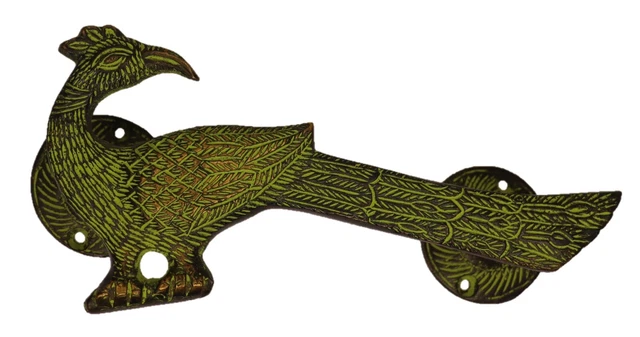 Peacock Shape Vintage Antique Style Handmade Brass Door Pull Handle Home Decor