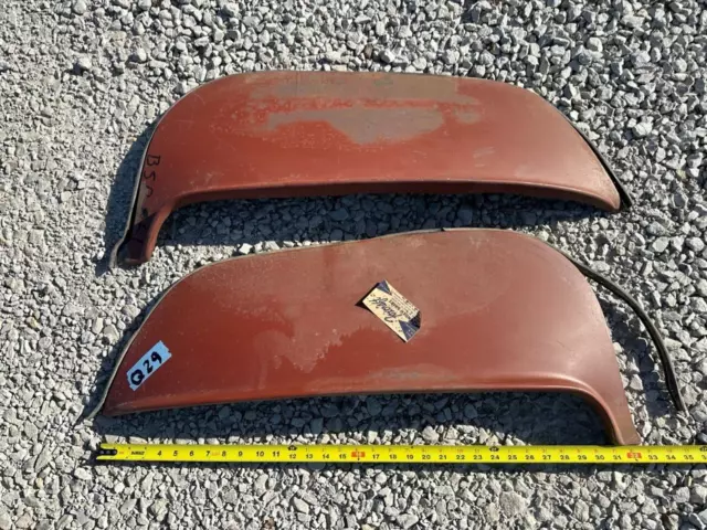 Vintage PAIR Old 1961 61 BUICK BSP-61 Foxcraft Steel FENDER SKIRTS Q29