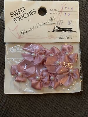 Sweet Touches - Small pink bows (12)