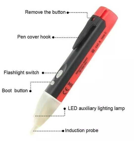 Electric Indicator 90-1000V Socket Wall AC Power Outlet Voltage Detector Sensor 2