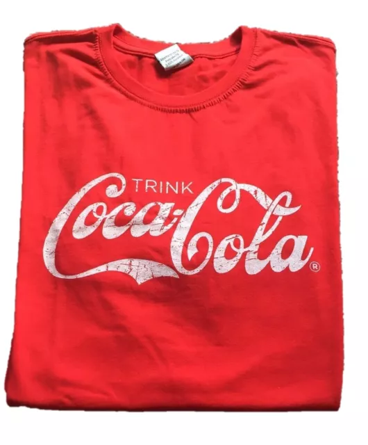 Coca-Cola Coke T-shirt rot Größe L - Retro Style altes Logo