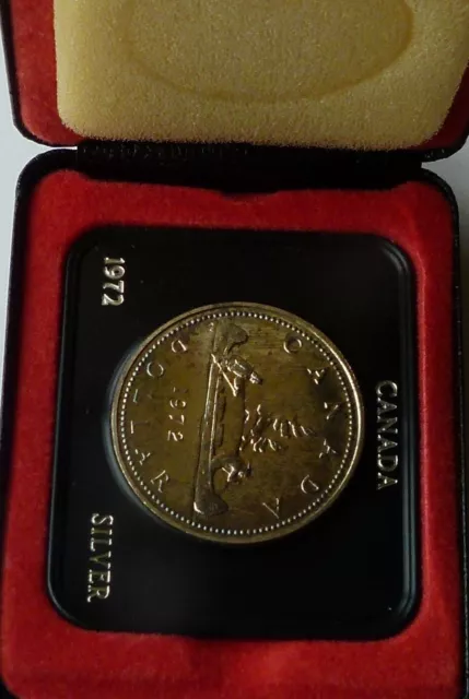 Canada 1972 Silver 0.500 Jubilee Silver Dollar Cased