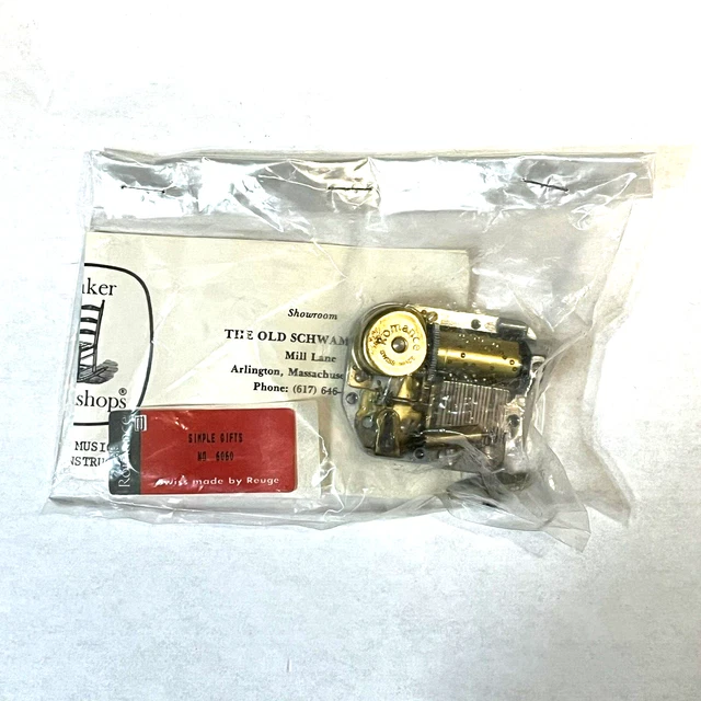 Reuge Romance Music Box Movement Swiss Made Simple Gifts No. 6060