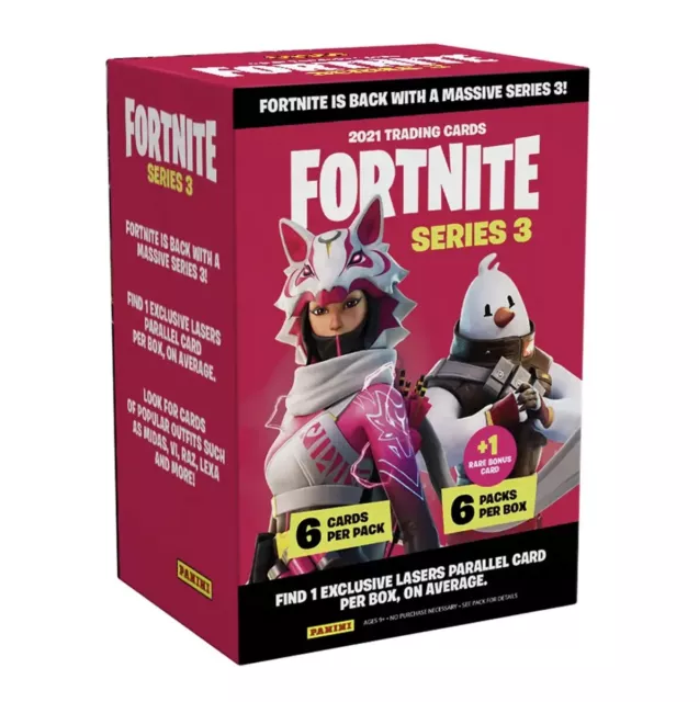 2021 Panini FORTNITE Series 3 Sealed 6-Pack BLASTER BOXES ~ You'll Get 36-Cards!