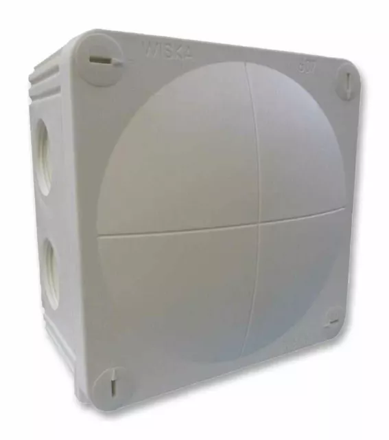 WISKA - Combi 607/5/W Polypropylene IP66/67 Junction Box White 110 x 110 x 66mm