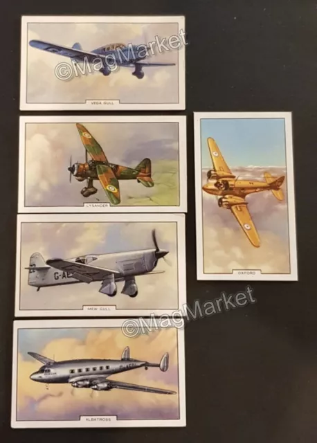 Gallaher · Aeroplanes · 1939 · Cigarette Cards · 5 Cards