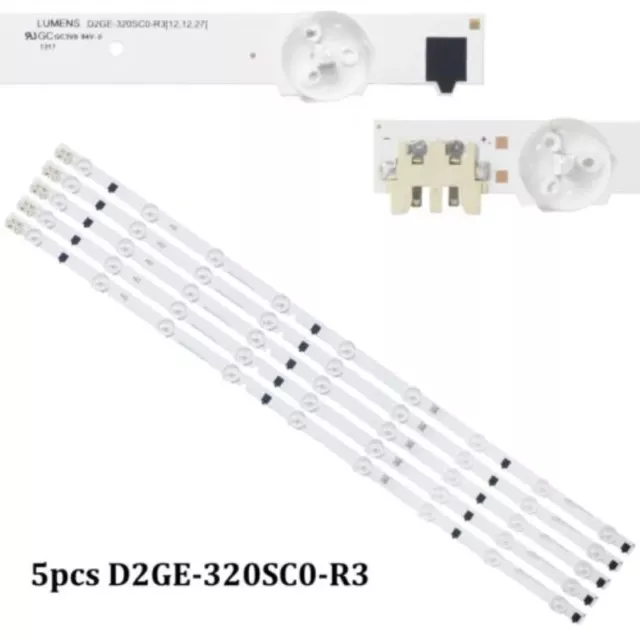 5× LED-Streifen für UE32F6200 UE32F5000 D2GE-320SC0-R3 BN96-25300A 25299A 26508B