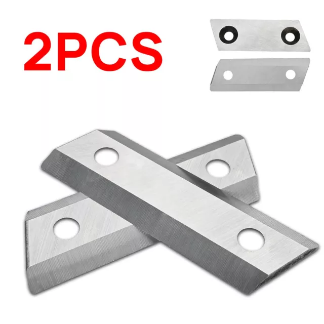 2PCS 90*30*4mm Garden Shredder Chipper Blades Cutter For M8 Countersunk Screw FS