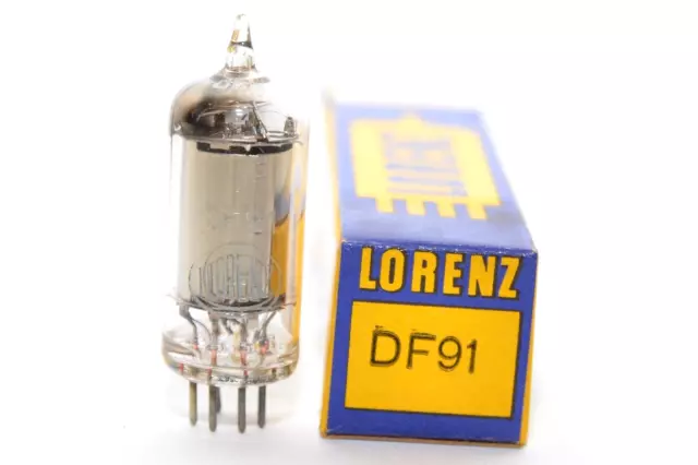 Vintage Lorenz 1T4 / DF91 / 1F3 Radio-Röhre / Vacuum Tube Pentode, NIB, NOS