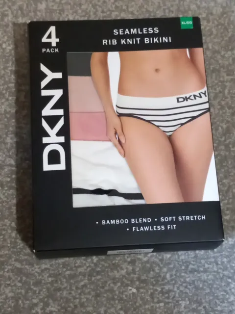 DKNY BLACK SOLID Seamless design Energy Bikini Women's Underwear