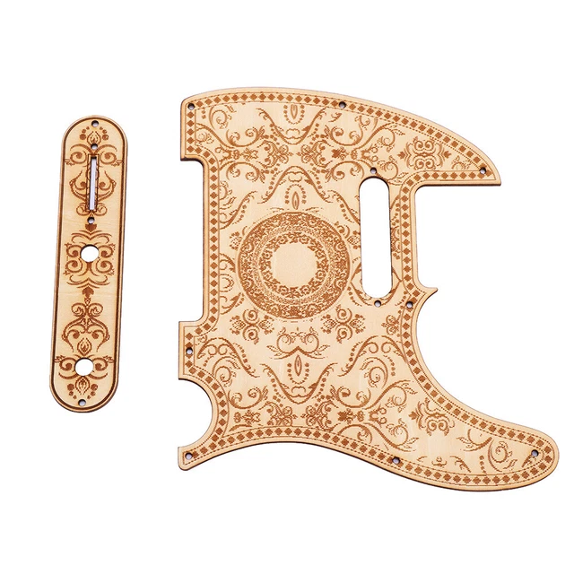 Maple Wood Plate Protector Pickguard Set For TL Guitar Replacement Parts CHW