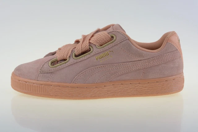 PUMA SUEDE HEART Pink 362714 05 Women s Trainers Size UK 3 10.00