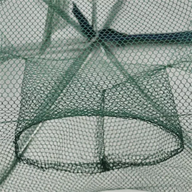 �� Folding 6 Hole Fishing Net Fish Crab Shrimp Cage Mesh Trap Casting Net