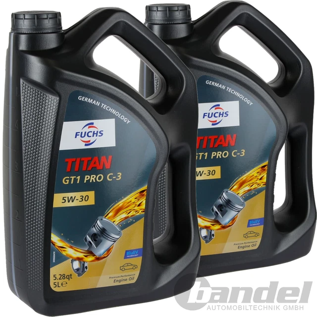 C23 5W-30 Fuchs TITAN GT1 Flex C3 0W-30 Motoröl 7L - VW 504 00/507