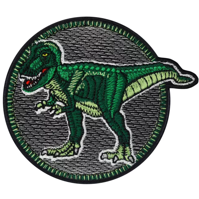 T-Rex figure dinosauro toppa bambini patch Tyrannosaurus Rex 80 x 75 mm
