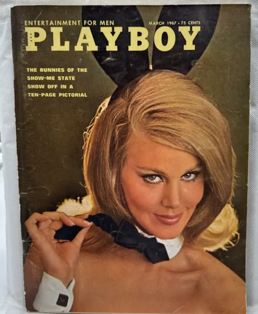 Playboy Magazine March 1967 Sharon Tate Vargas Art Centerfold Subscrip Cards
