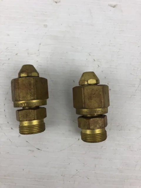 CGA-300 Regulator Inlet Nut and Nipple Fitting - Lot of 2
