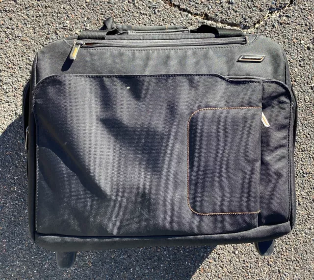 Briggs & Riley VBR412X-4 Black Expandable Rolling Wheeled Briefcase Laptop Bag