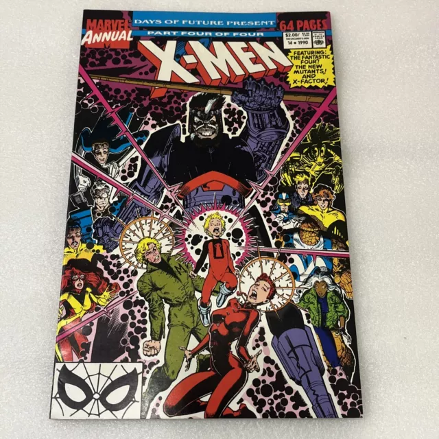 X-Men Annual #14 1st Gambit Cameo 1990 Marvel Comic Book VF