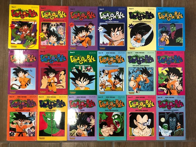 DRAGONBALL MANGA COMIC Presse-/ Kioskausgabe Band 1-18 komplett, Selten