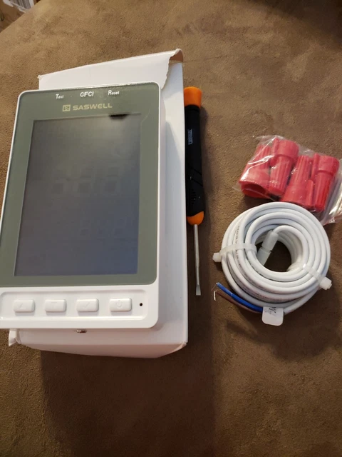 SAS968FHL-7 Electric Floor Heating Control Programmable Thermostat