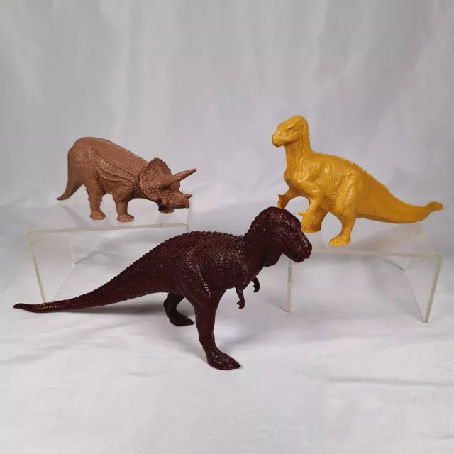 3 x Vintage British Museum (Natural History) Dinosaurs - 1970's Invicta Plastics