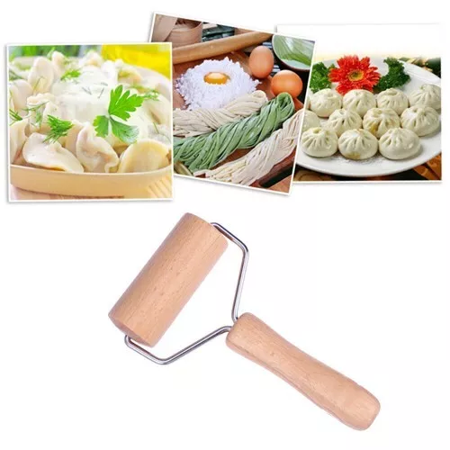 New Wooden T Shaped Dough Roller Rolling Pin Baking Kitchen Tool Pizza Pastry