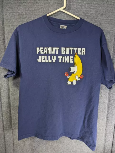 Vintage Family Guy Peanut Butter Jelly Time T Shirt Large Y2K