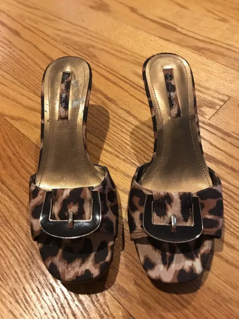 BANDOLINO Jaguar Cheetah Leopard Pumps High Heels Womens Stilettos Shoes Sz 7 #