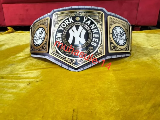 New York NY Yankees 27X MLB World Baseball Championship Replica Title Belt Zinc