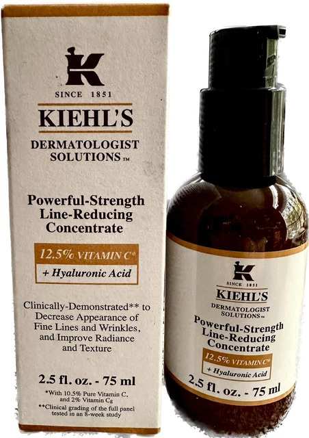 Kiehl's Powerful Strength Line Reducing Concentrate, 2.5oz, NEW, 2024 Expiration