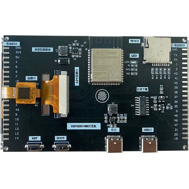 ESP32S3 LVGL GRAPHICS Library Development Board wo/ Screen for 4.3