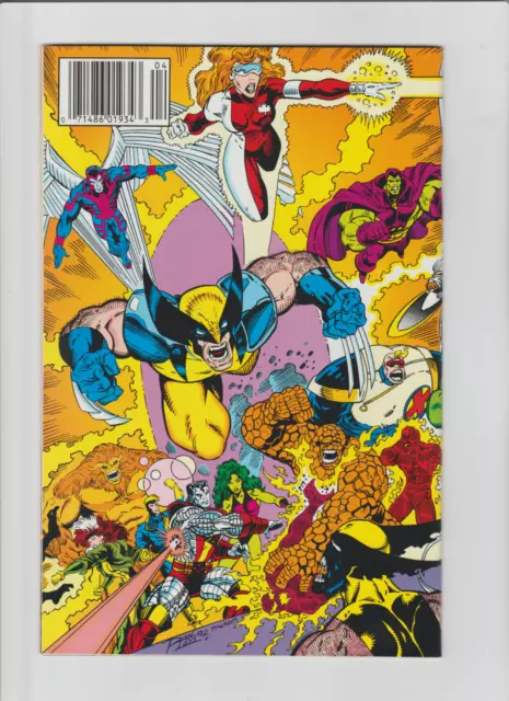 The Infinity War #4 (Sep 1992, Marvel) WRAPAROUND NEWSSTAND COVER THANOS VF/NM 2
