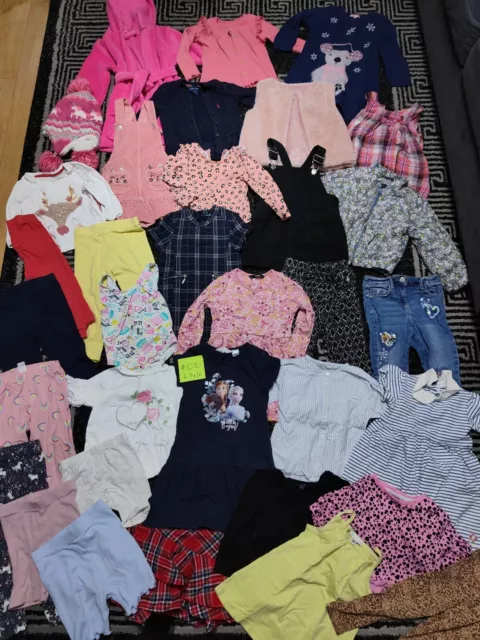 #070 Enorme pacchetto di vestiti per ragazze 2-3 anni GEORGE NEXT RALPH BLUEZOO F&F PRIMA