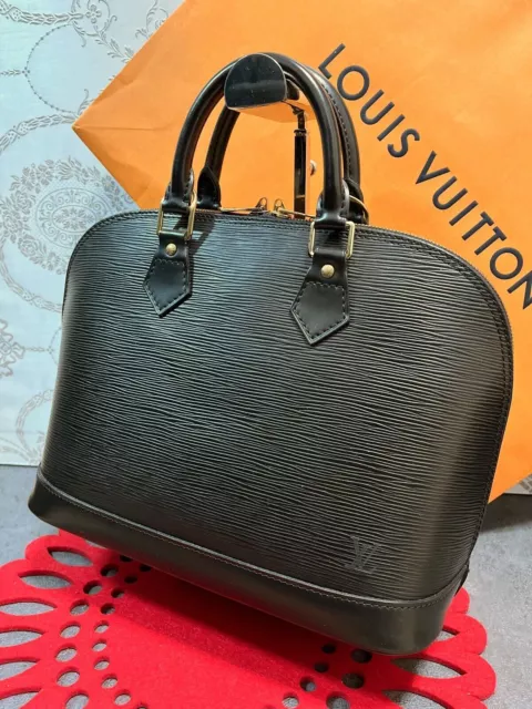 Auth Louis Vuitton LV Sac à main M52142 Alma Noir Epi JAPON 611