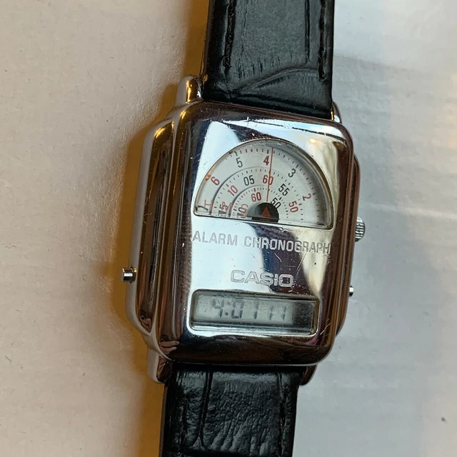 CASIO AQ 441 super rare retro rotating discs vintage watch