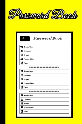 Password Book: Personal Internet Address & Password Log book with Tabs A-Z