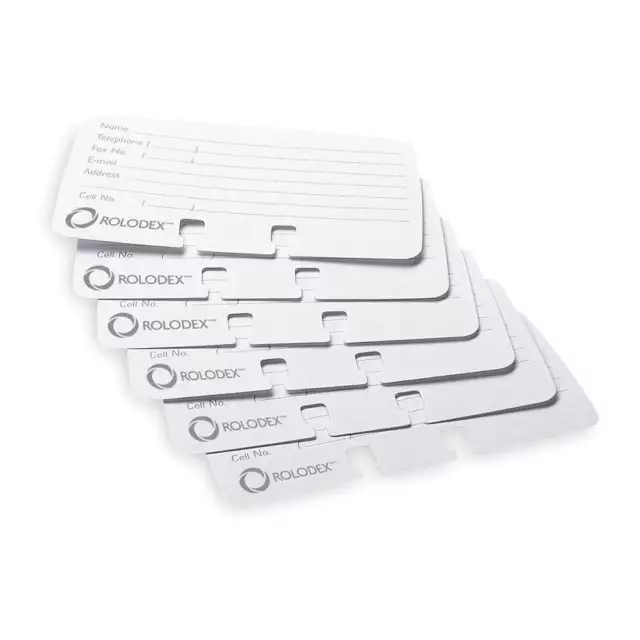 ROLODEX 67553 Business Card Refills, Lined,PK100 2NRL7