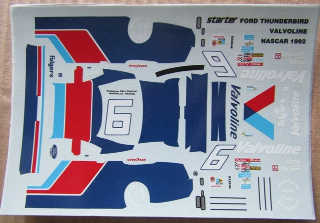 Kit Starter ST296 échelle 1/43 – Ford Thunderbird Nascar 1991 à Monter, Résine