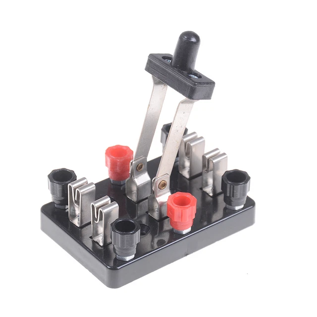 KNIFE SWITCH DOUBLE Pole Double Throw Dpdt Toggle Experiment Test ...