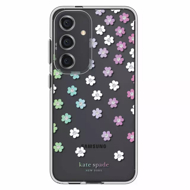 NEW KSNY Scattered Flowers Case For Samsung Galaxy S24 - Clear *AU STOCK*