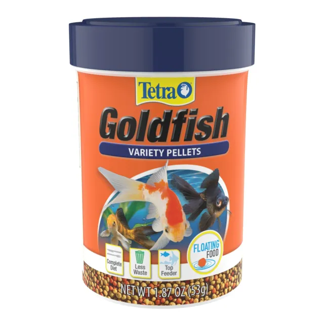SHIP USA Goldfish Floating Pellet Nutritionally Balanced Fish Food 1.87 OZ NEW