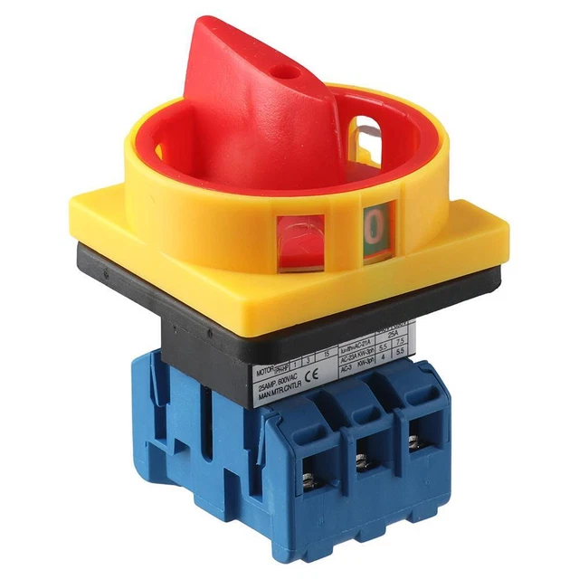 PLASTIC ROTARY CAM Changeover Switch 25A/32A Load Circuit Breaker ...